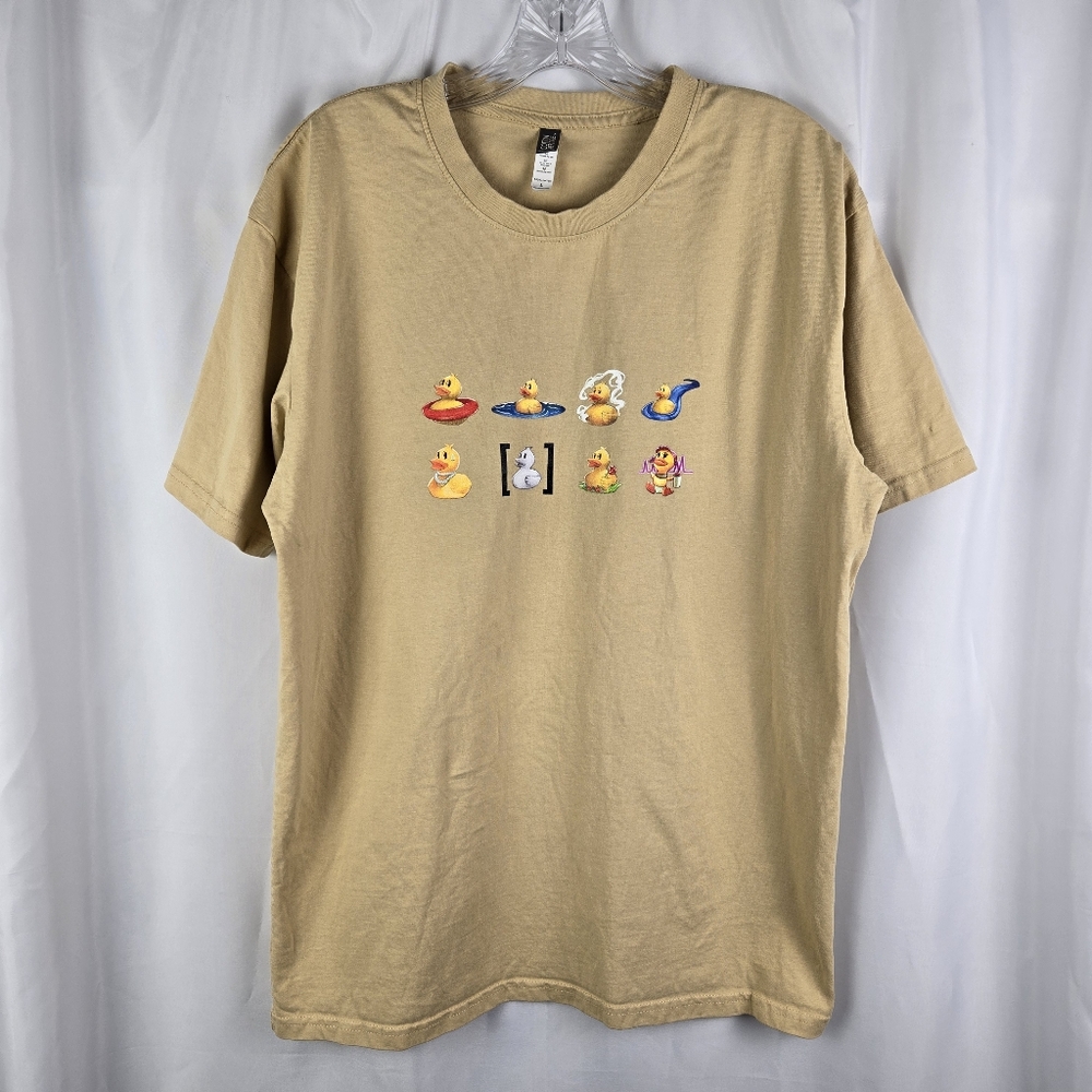 H2O Rubber Duck Graphic Heavyweight Cotton Heritage T-Shirt Tee Size XL